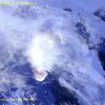 NOAA 14,  22.01.2001  5:23  GMT. Volcano on Jan Mayen (Norwegian Sea)