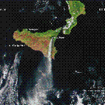 NOAA 16,   28.10.2002   11:46 GMT   Извержение вулкана Этна