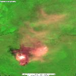 Пожар 63301 в Хабаровском крае, Landsat 7